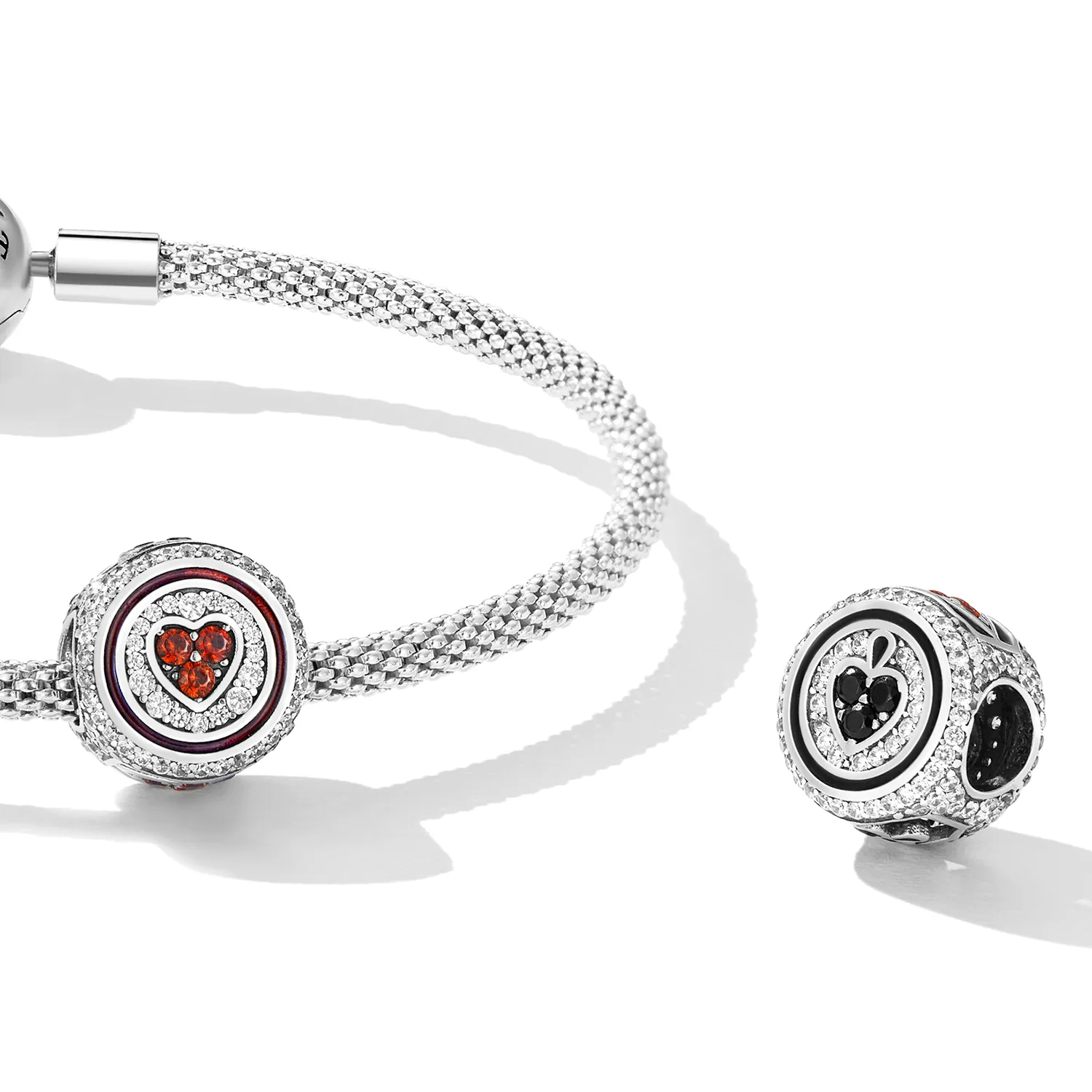 Pandora Style Lucky Heart Charm - BSC620