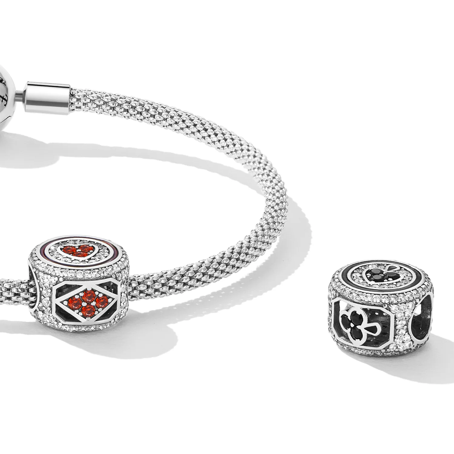 Pandora Style Lucky Heart Charm - BSC620