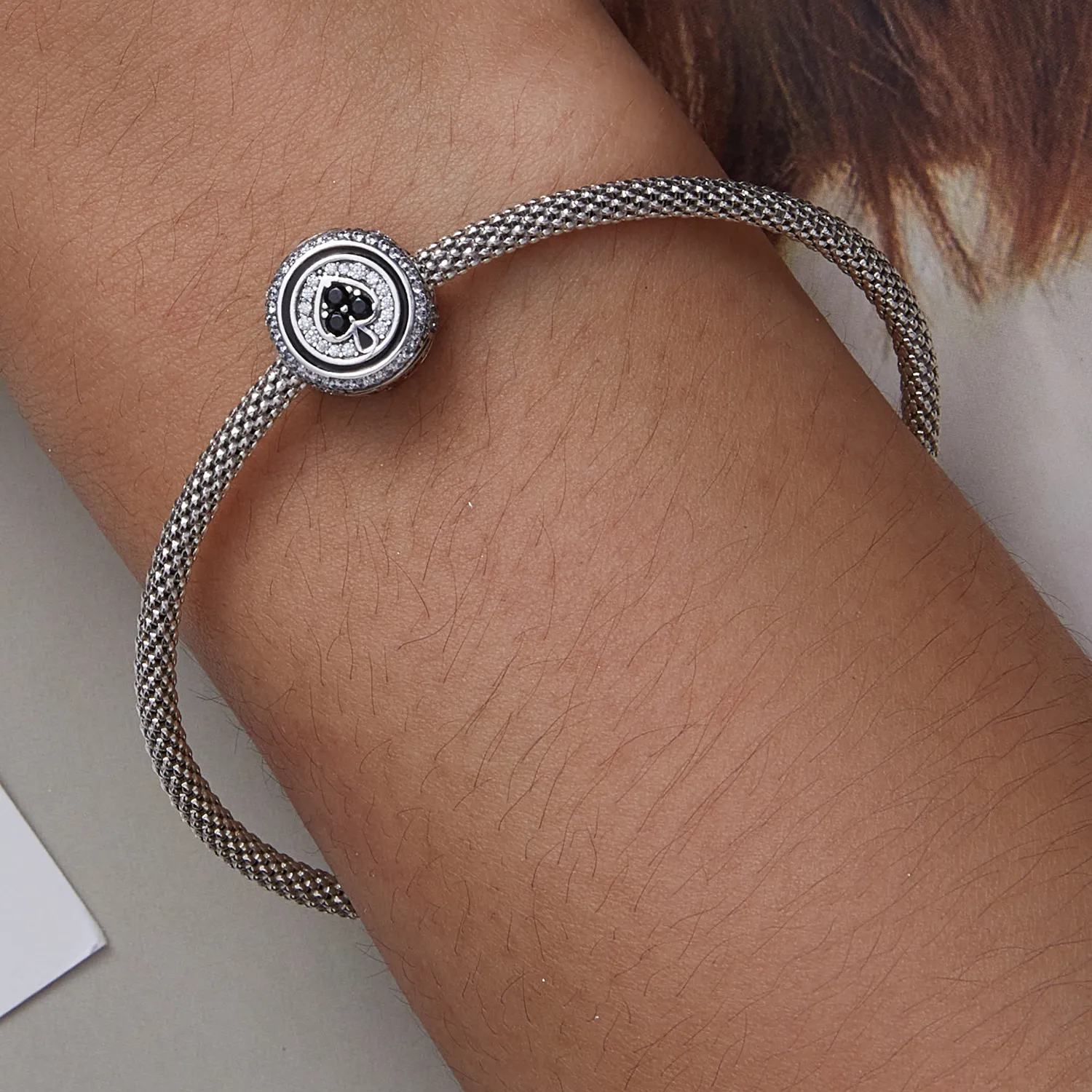 Pandora Style Lucky Heart Charm - BSC620