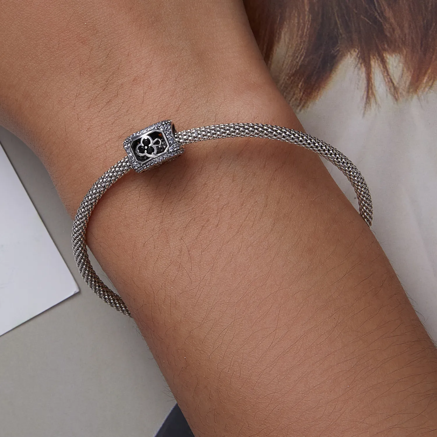 Pandora Style Lucky Heart Charm - BSC620