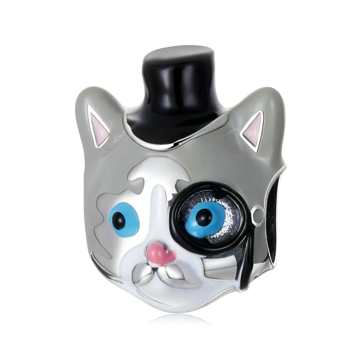 pandora style magician shorthair cat charm scc2091
