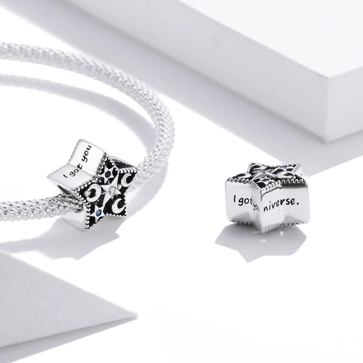Pandora Style Moon and Stars Charm - BSC441