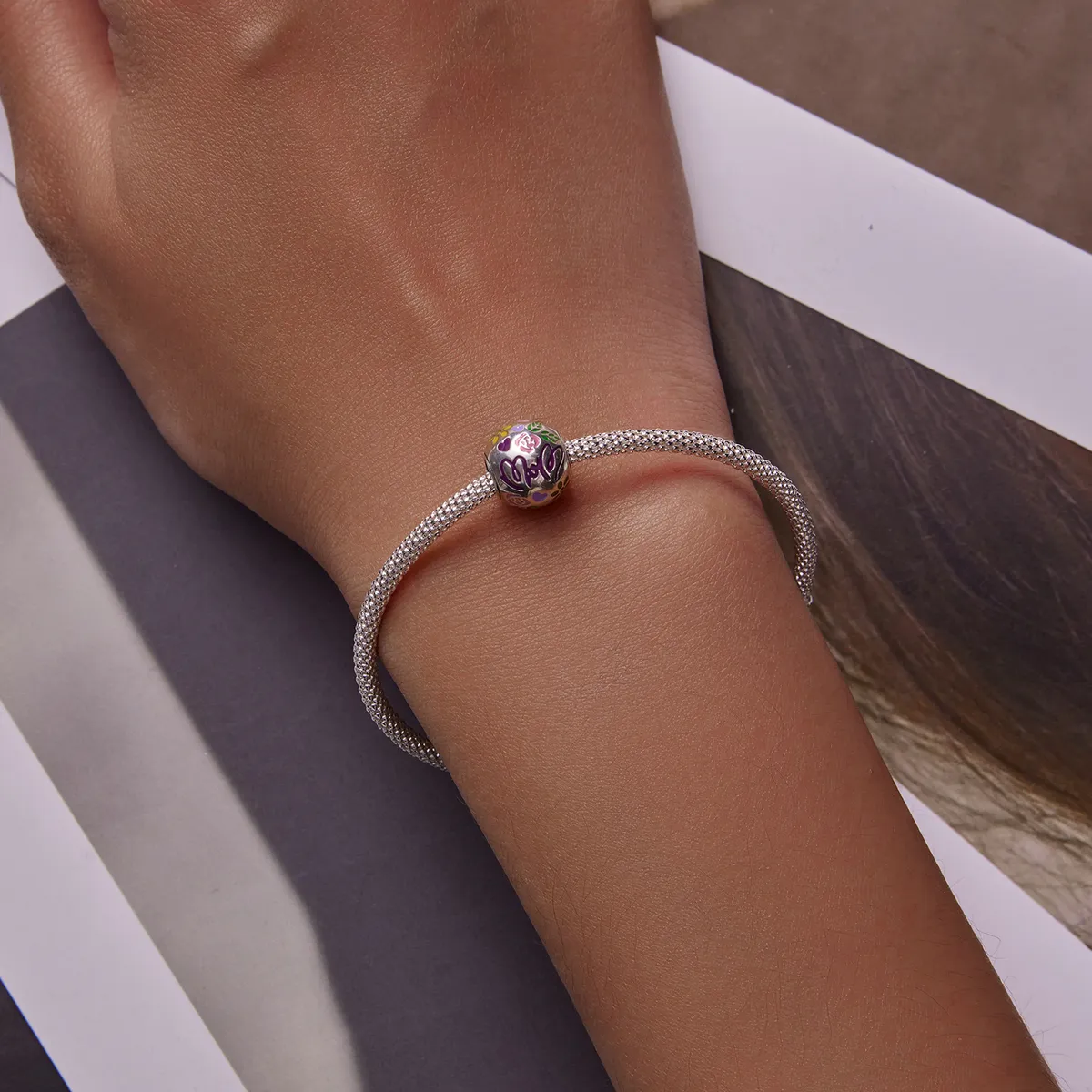 Pandora Style Mother's Day - Color Doodles Charm - BSC595