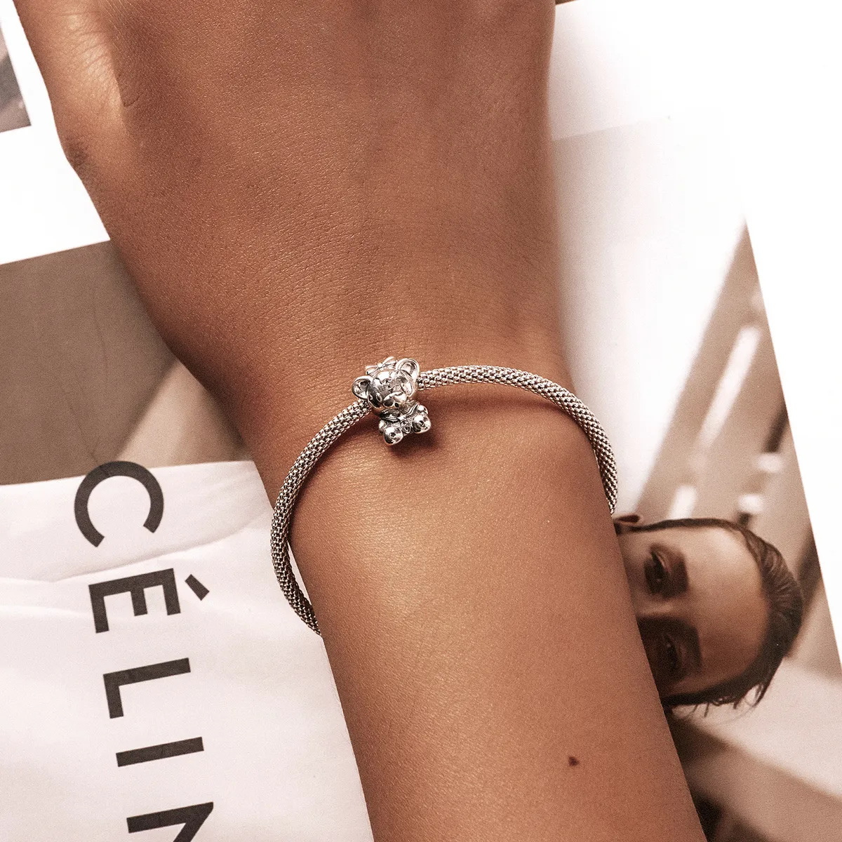 Pandora Style Navy Cubs Charm - SCC2041