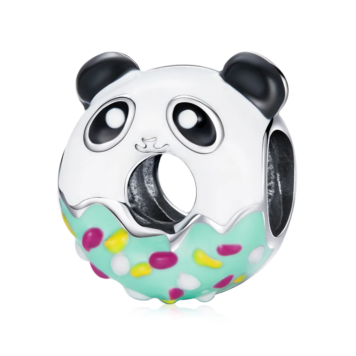 Pandora Style Panda Donuts Charm - SCC1875