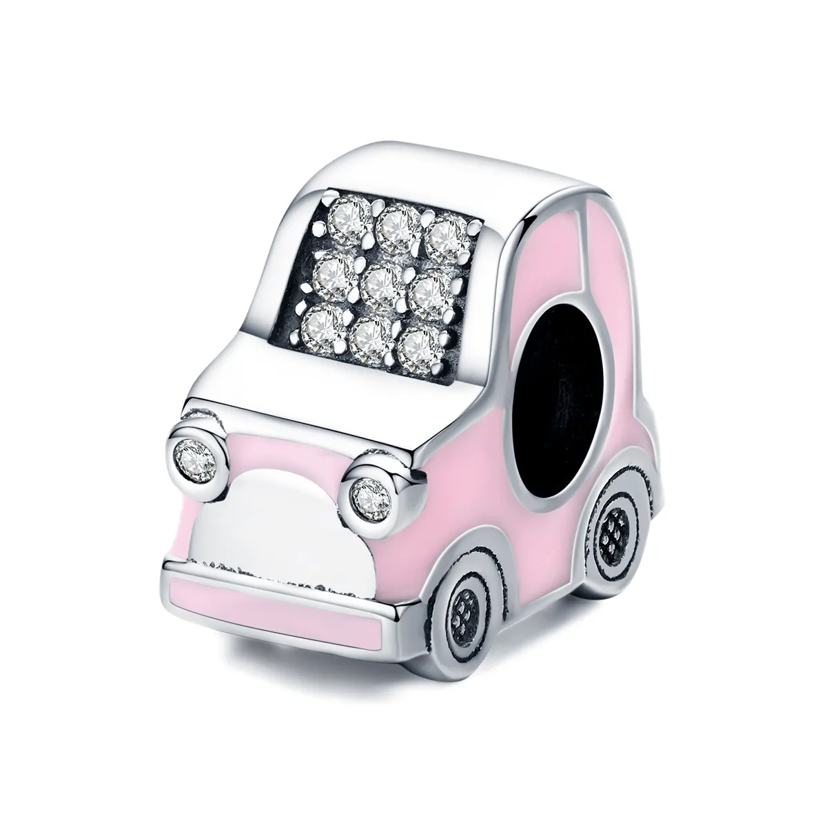 Pandora Style Pink Car Charm - SCC1380