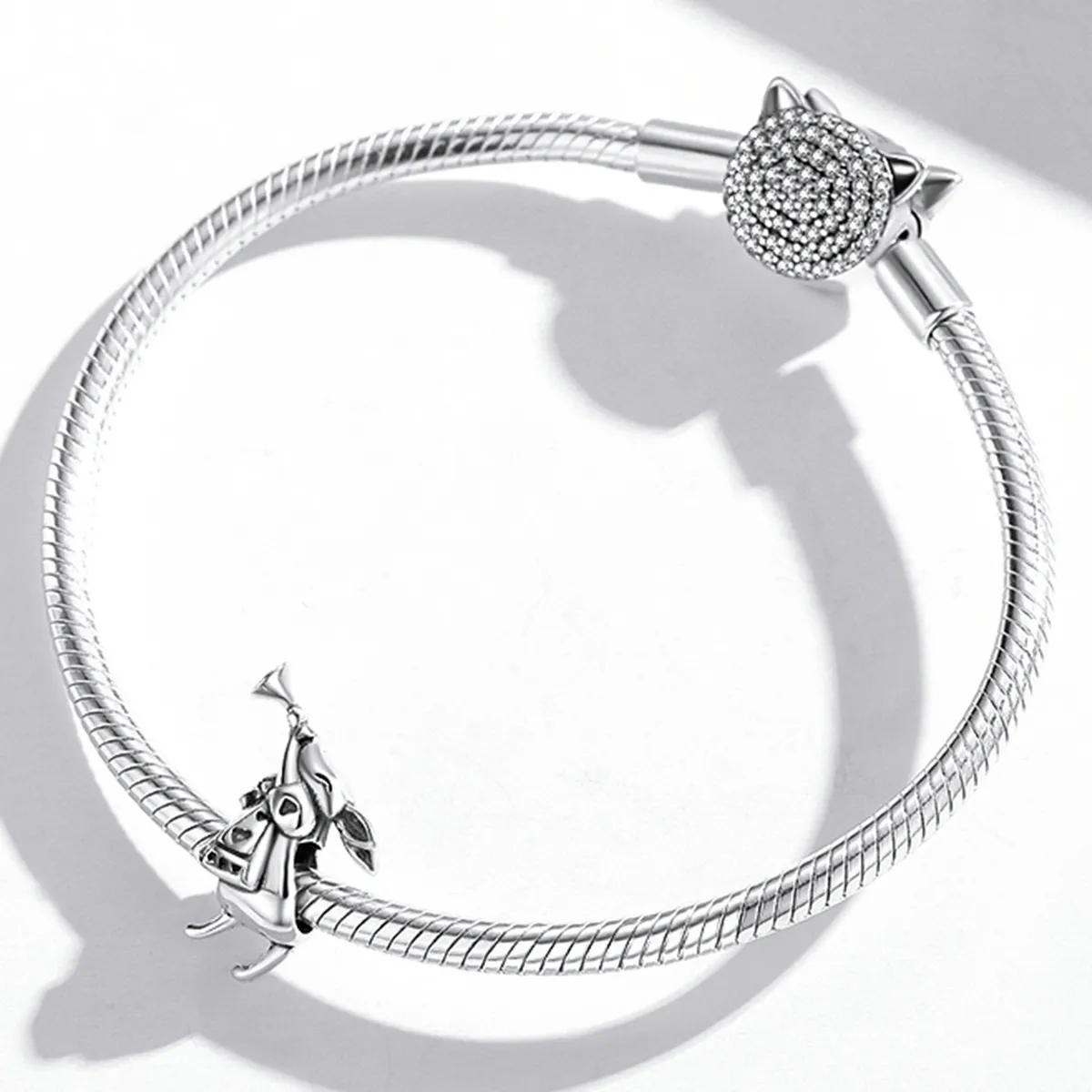 Pandora Style Playful Rabbit Charm - SCC2045