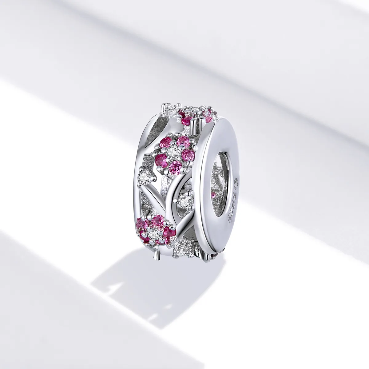 Pandora Style Plum Blossom Beads Charm - BSC255