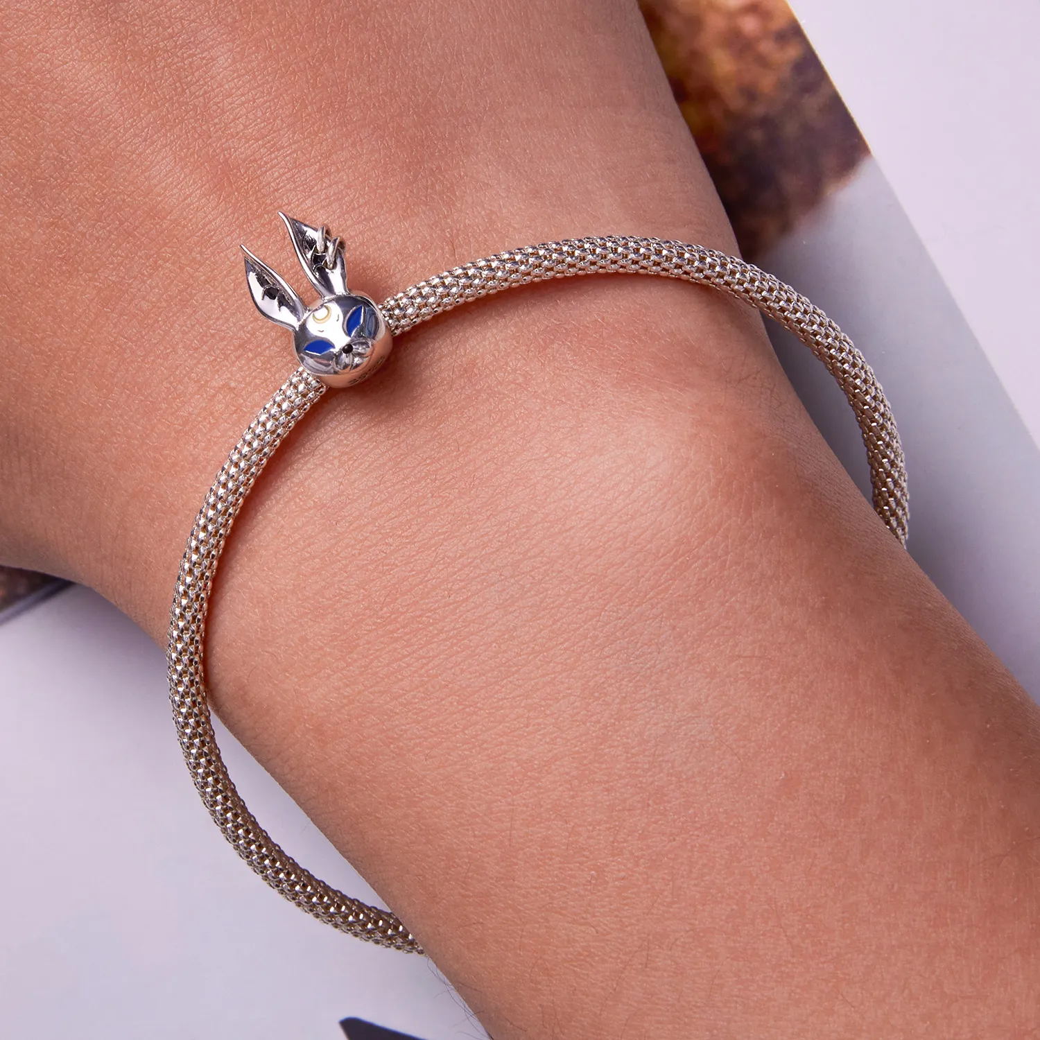 Pandora Style Punk Wind Beast Rabbit Charm - SCC2269