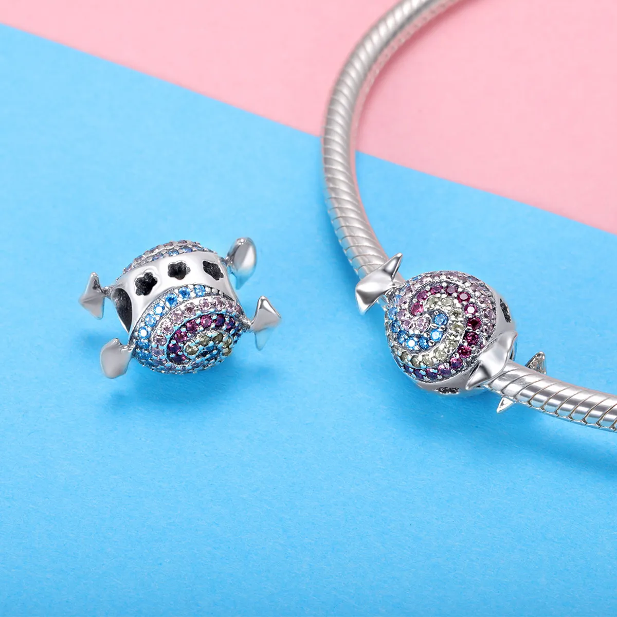 Pandora Style Rainbow Candy Charm - SCC898