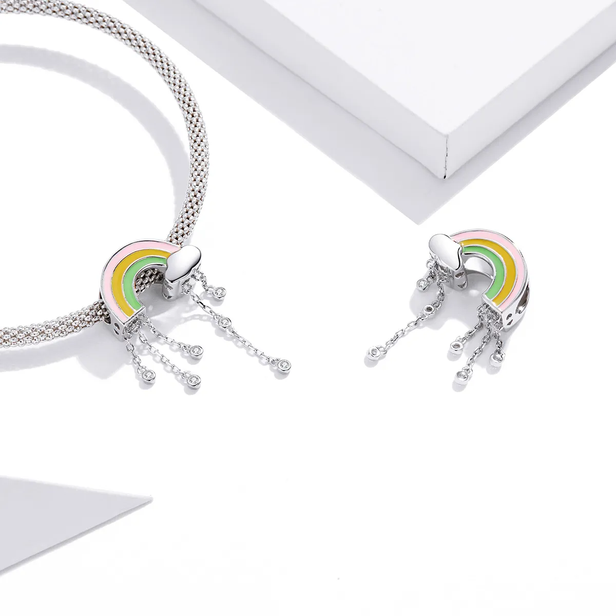 Pandora Style Rainbow Smile Charm - BSC418