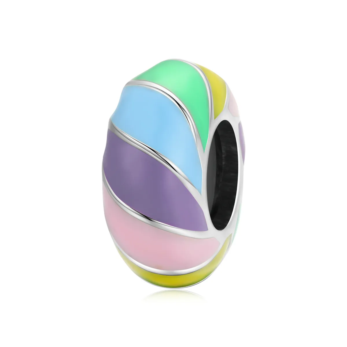 pandora style rainbow spacer charm scc1980