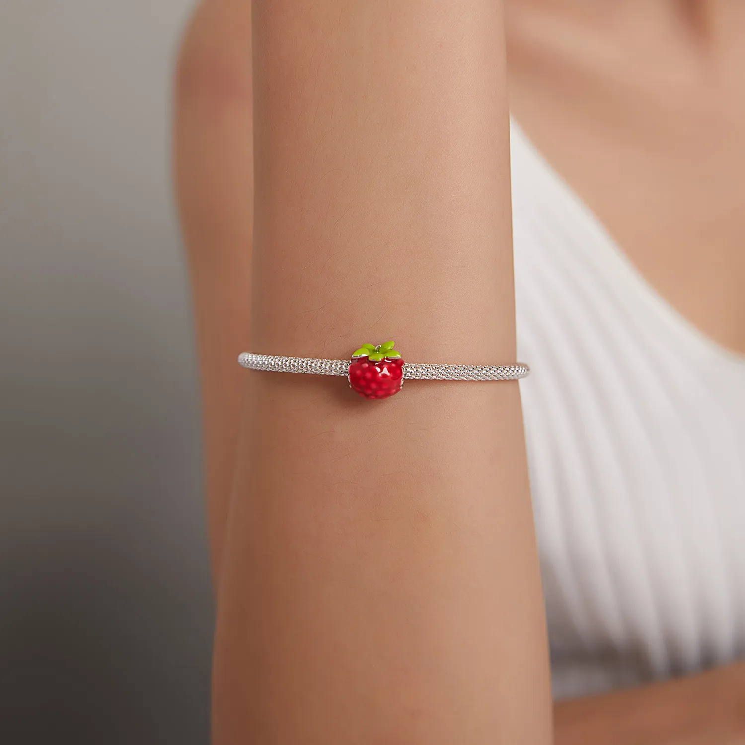 Pandora Style Raspberry Charm - BSC487