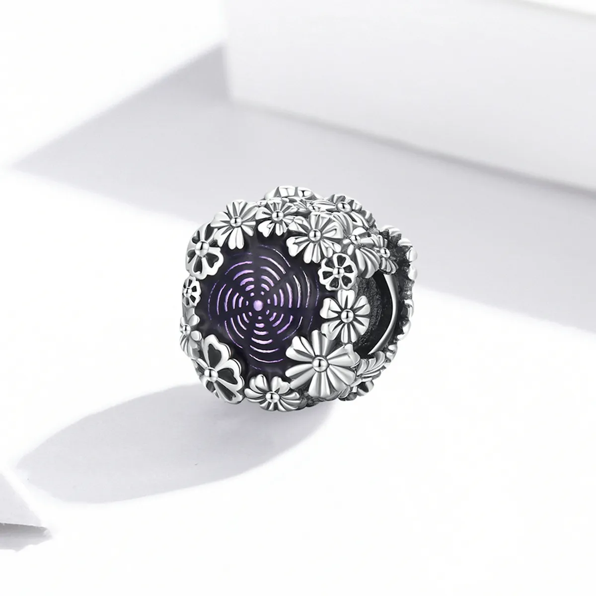 Pandora Style Retro Flowers Charm - SCC2096
