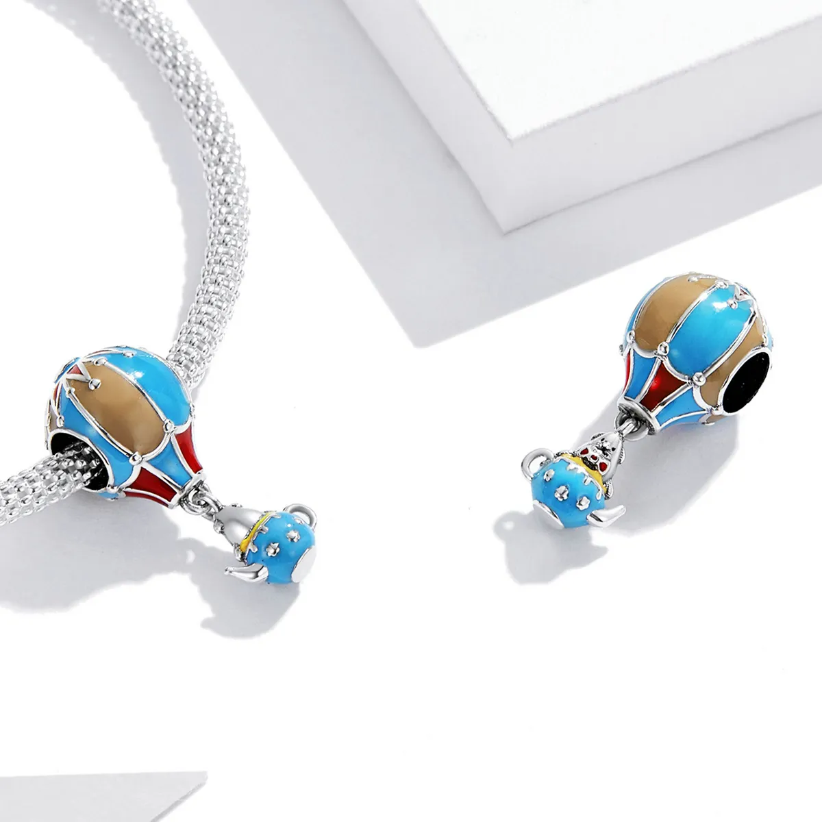 Pandora Style Retro Hot Air Balloon Charm - BSC544