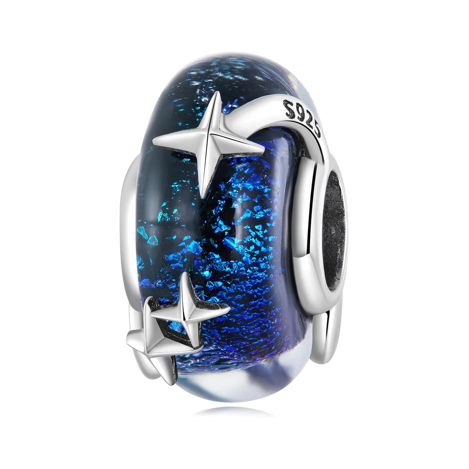 Pandora Style Starry Sky Glass Charm - BSC682