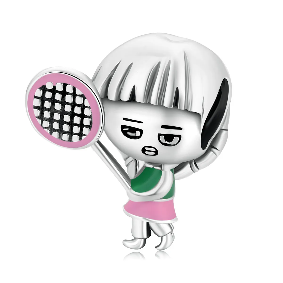 Pandora Style Tennis Girl Charm - SCC2051