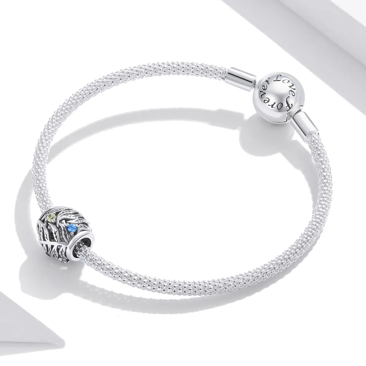 Pandora Style Tropical Leaves Charm - BSC450