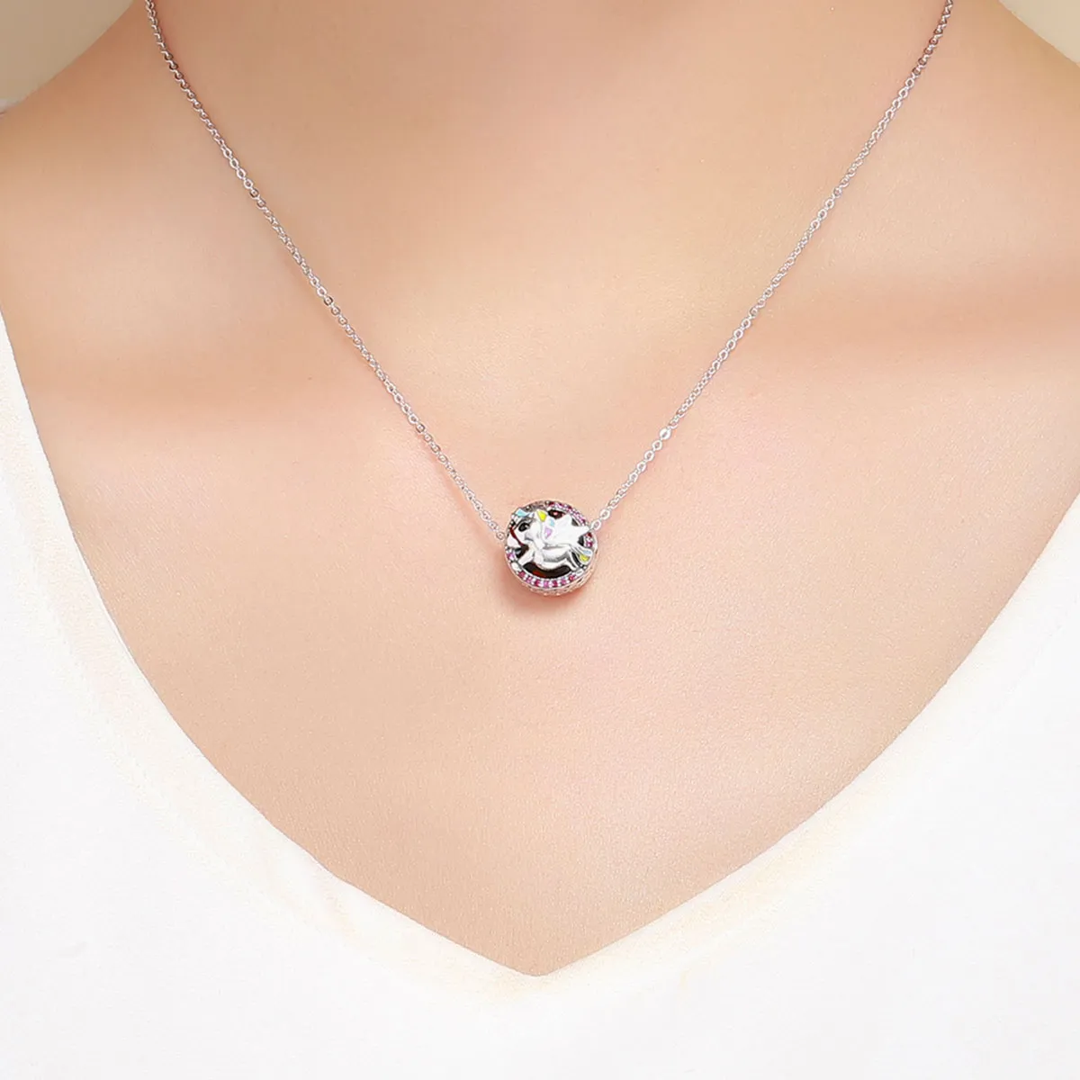 Pandora Style Unicorn Memory Charm - SCC848