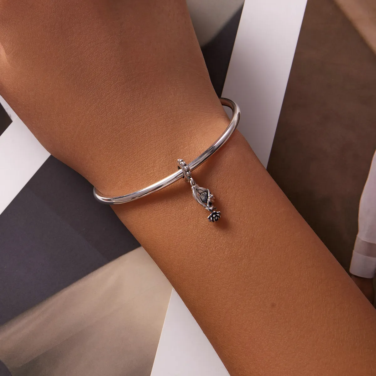 Pandora Style Bergamot Lotus Dangle - SCC2169