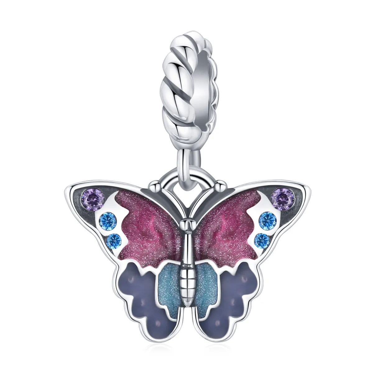 pandora style dream butterfly dangle scc1904