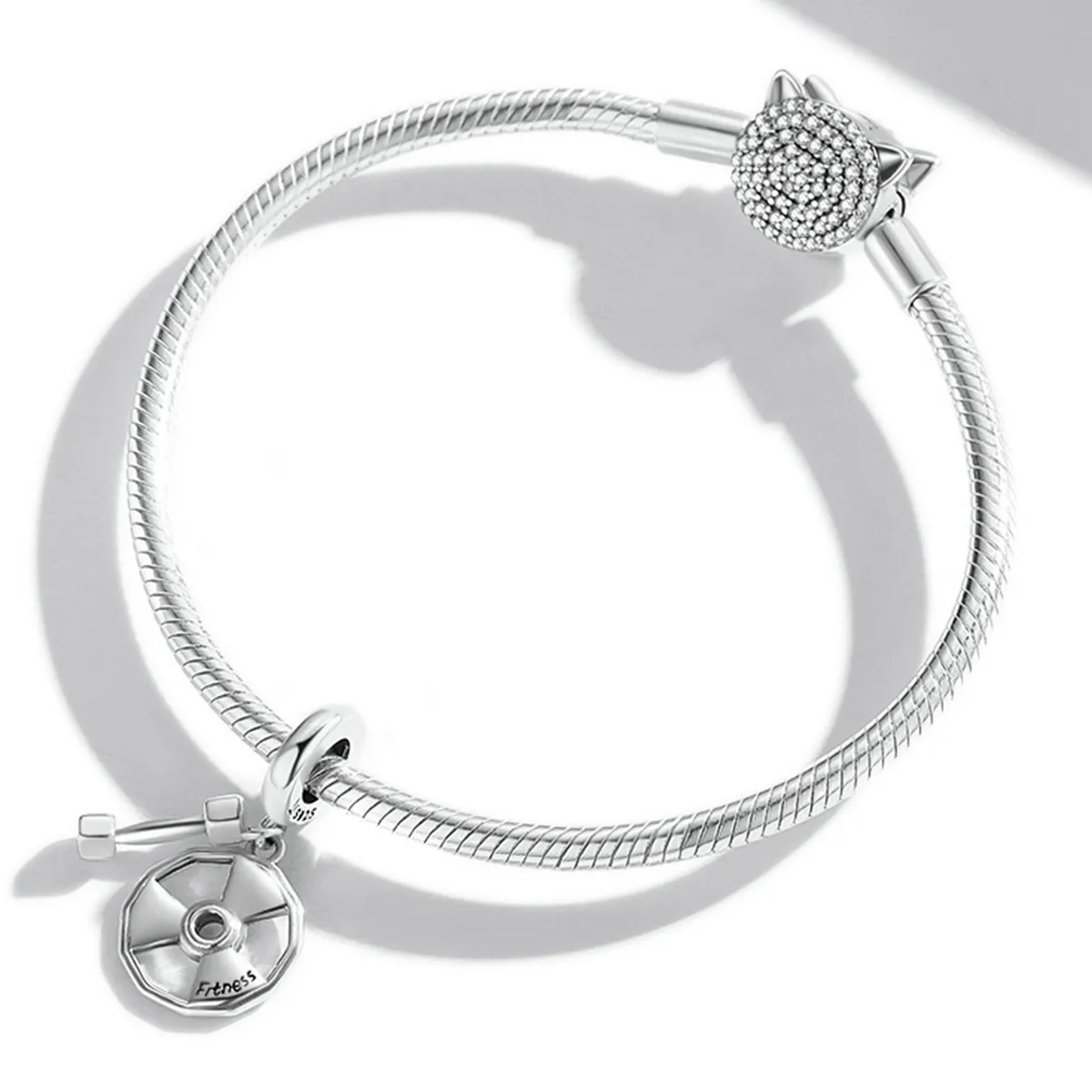Pandora Style Fitness Equipment Dangle - SCC2053