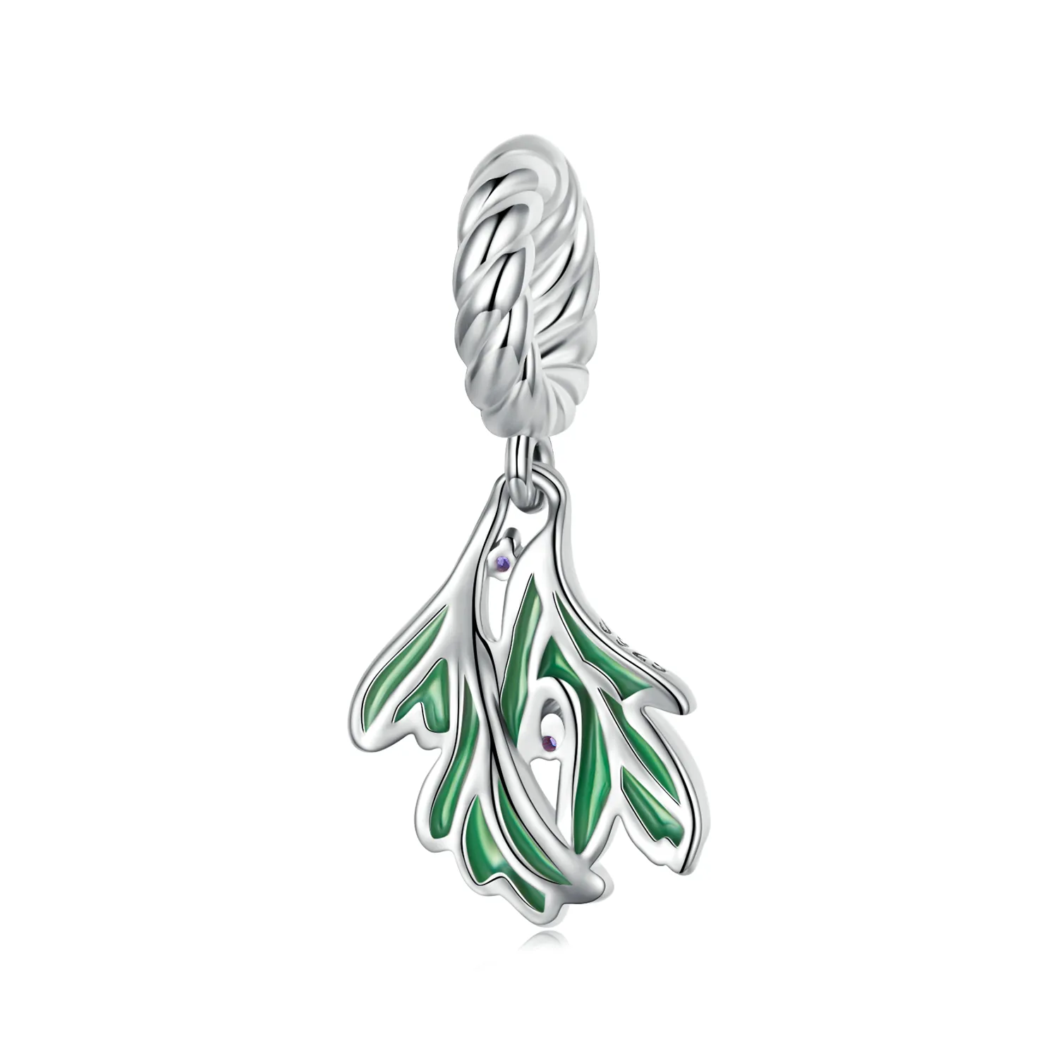 pandora style fresh leaves dangle scc2295