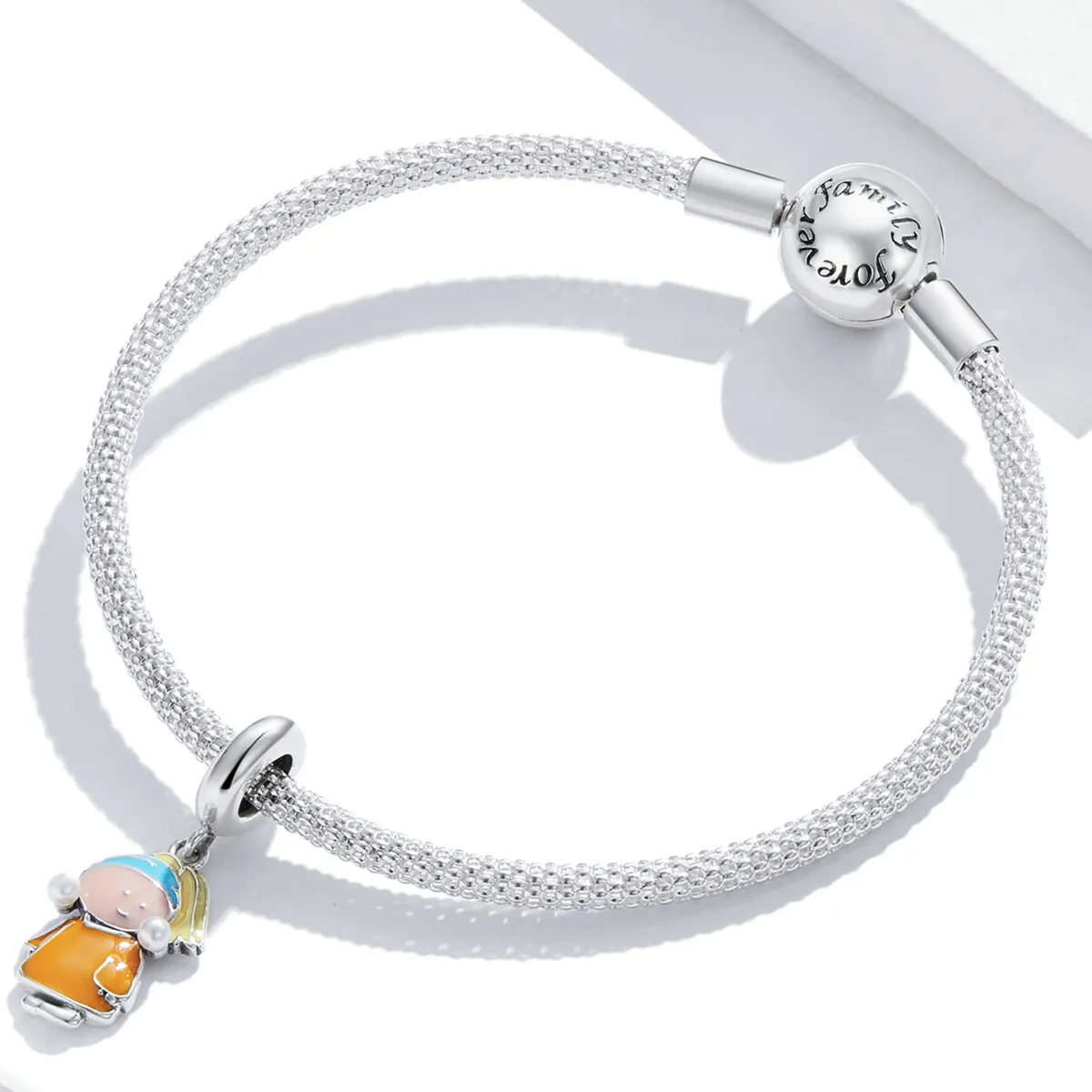 Pandora Style Girl with Pearls Dangle - SCC2078