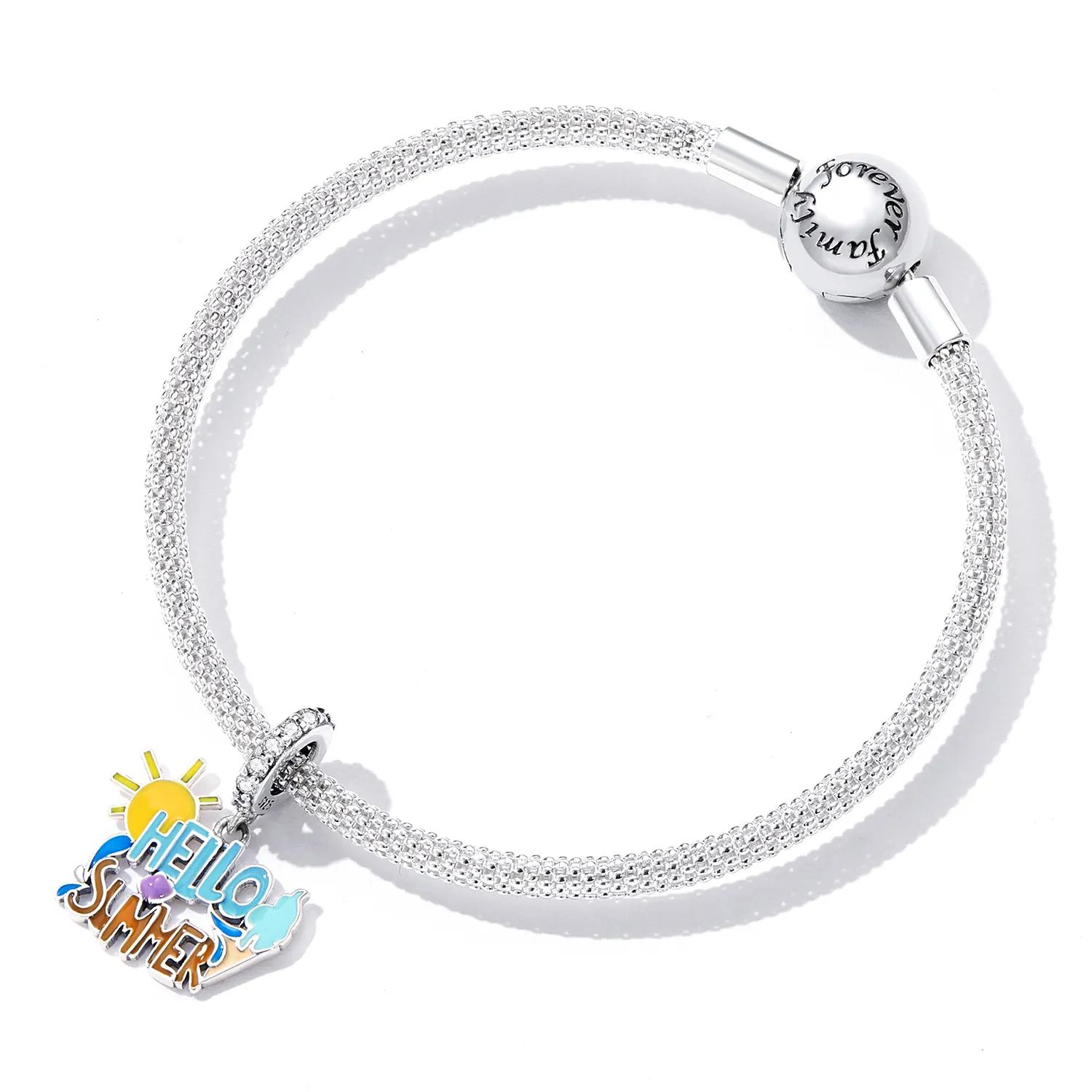 Pandora Style Hello Summer Sign Dangle - SCC2222