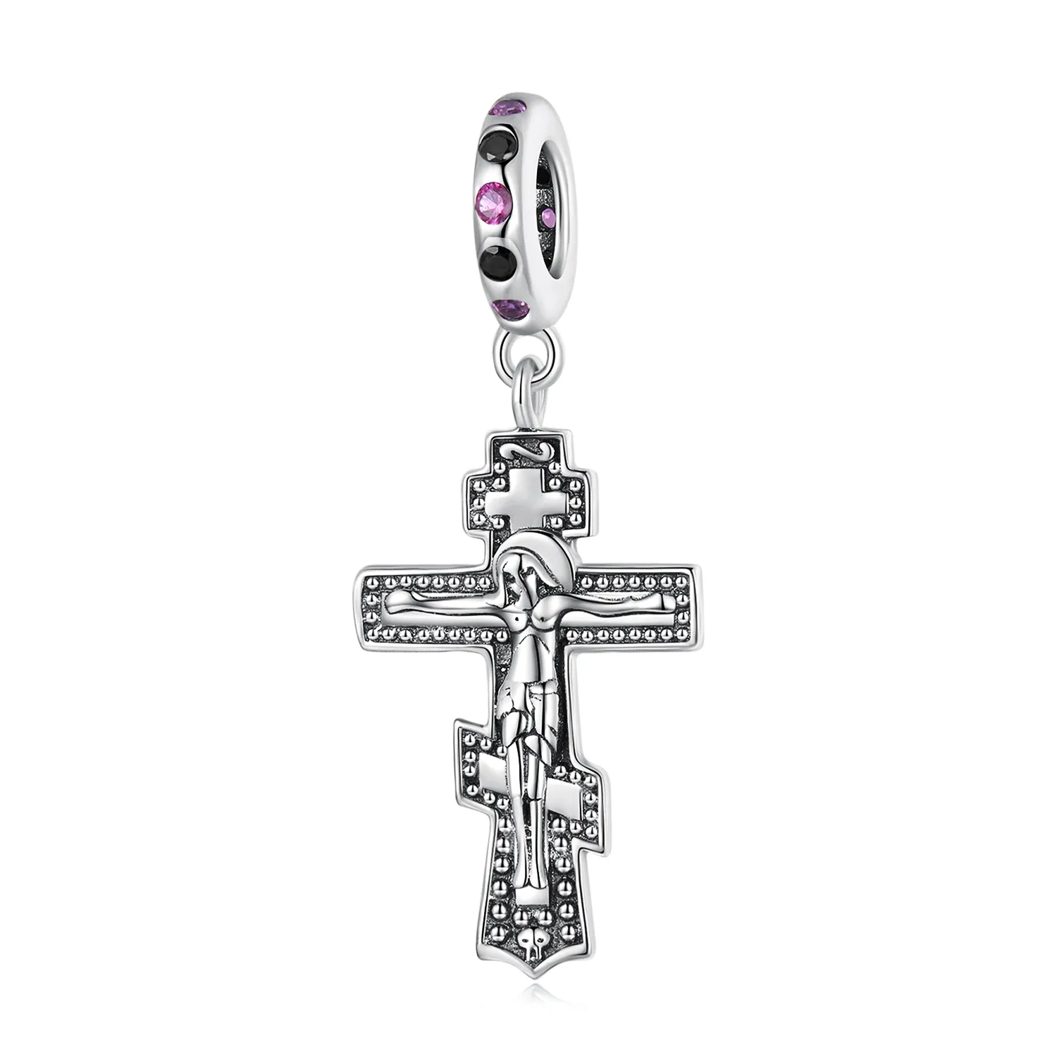 pandora style jesus cross dangle bsc668