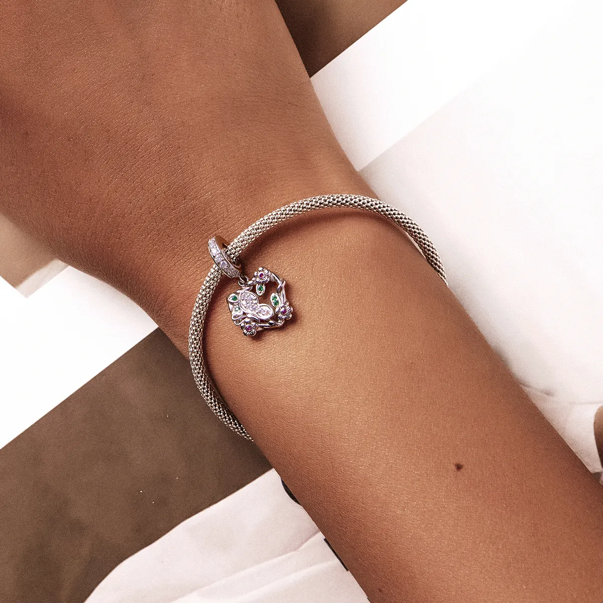 Pandora Style Love Spring Garden Dangle - BSC553