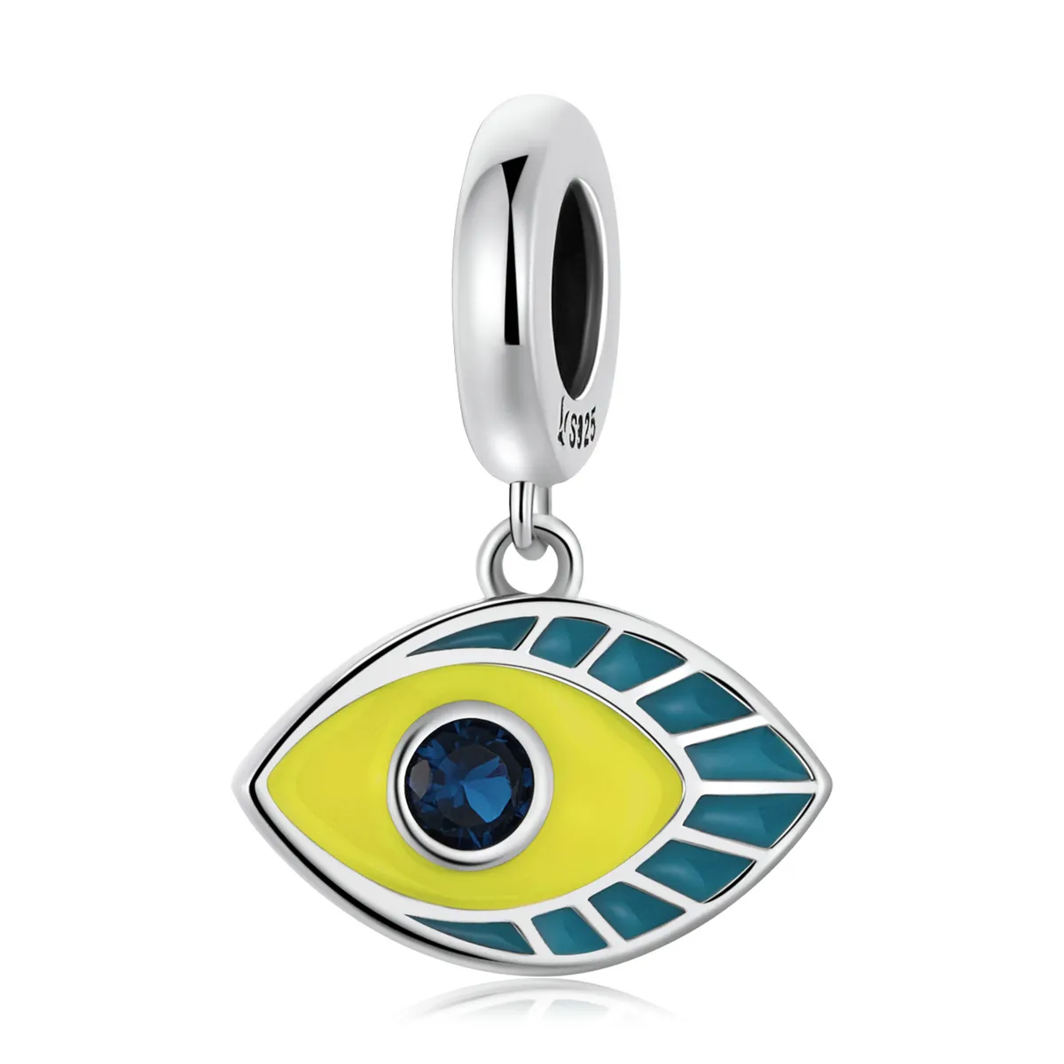 pandora style simple devil eye dangle scc2167