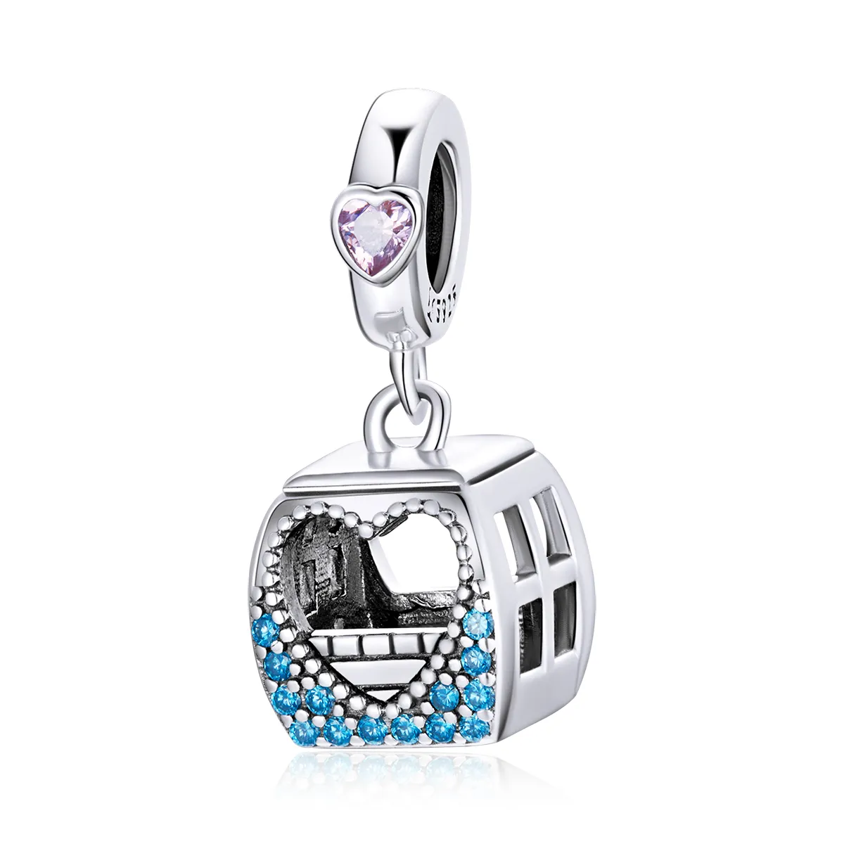pandora style small cable car dangle scc1741