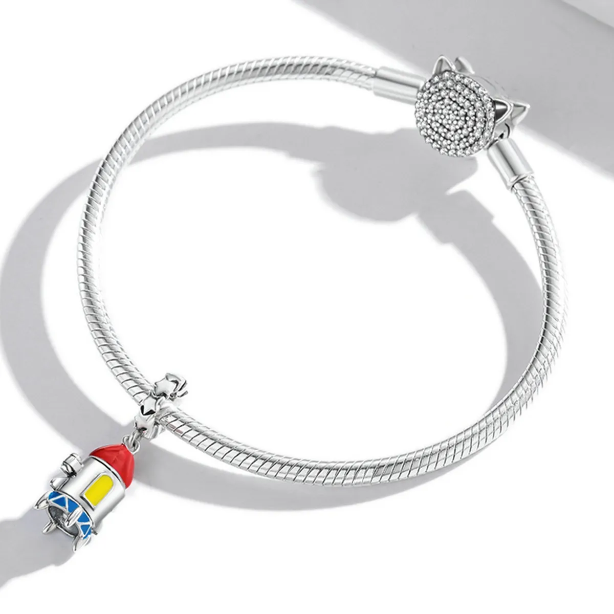 Pandora Style Small Rocket Dangle - SCC2058