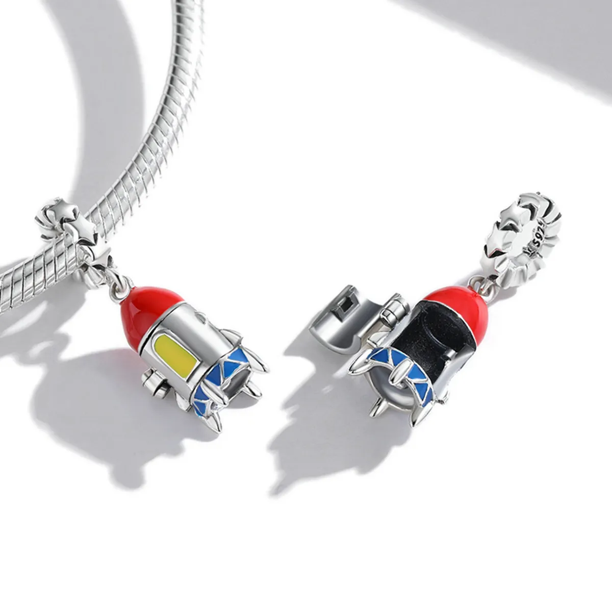 Pandora Style Small Rocket Dangle - SCC2058