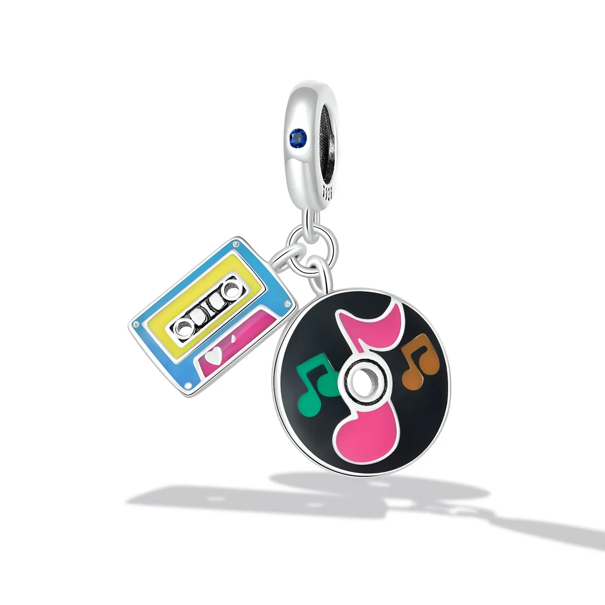 Pandora Style Tape and Record Dangle - SCC2219