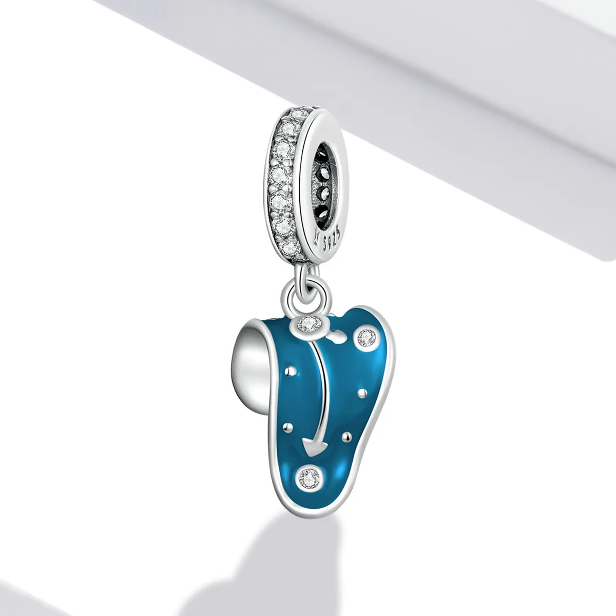 Pandora Style Twisted Clock Dangle - SCC2080