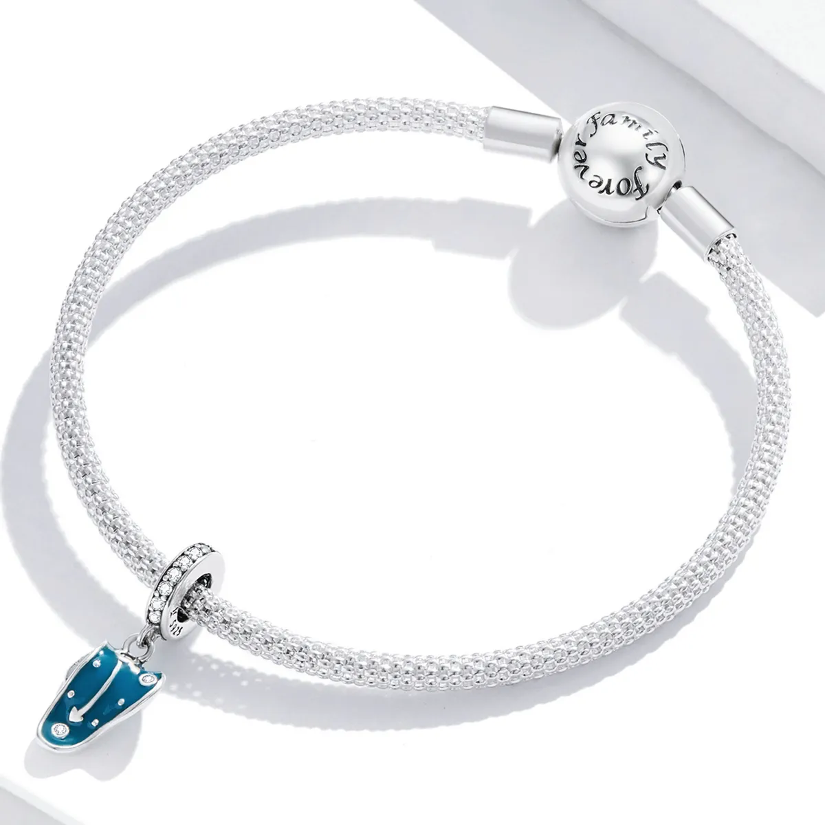 Pandora Style Twisted Clock Dangle - SCC2080