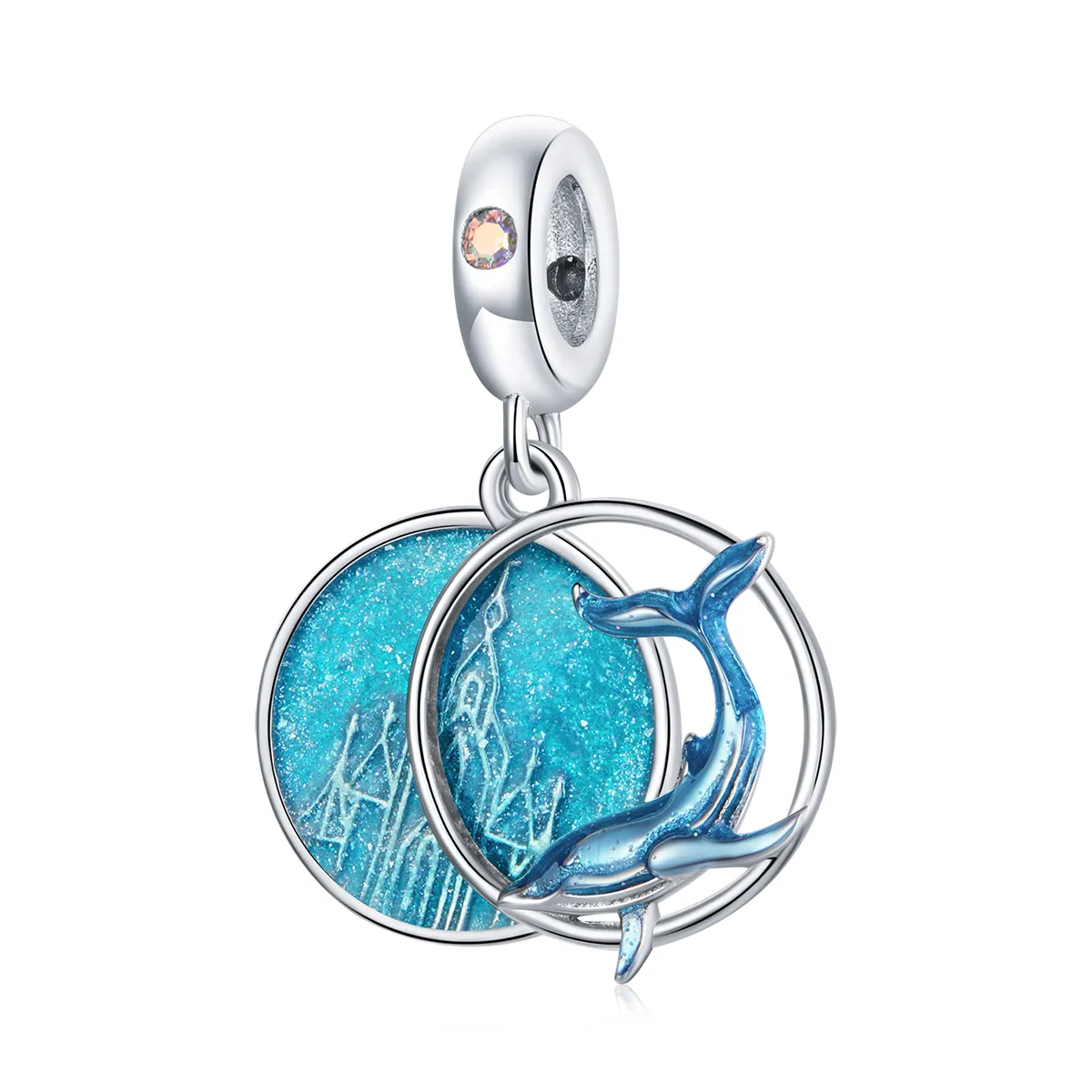 Pandora Style Underwater Whale Dangle - BSC434