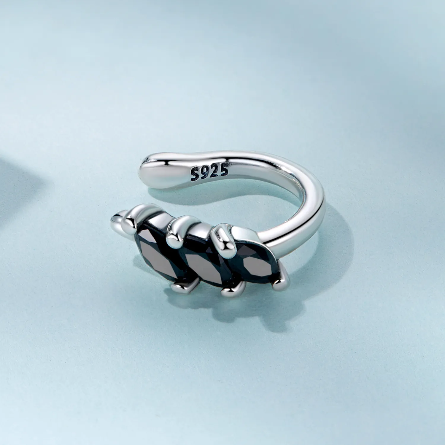Pandora Style Black Zircon Ear clip - SCE1508