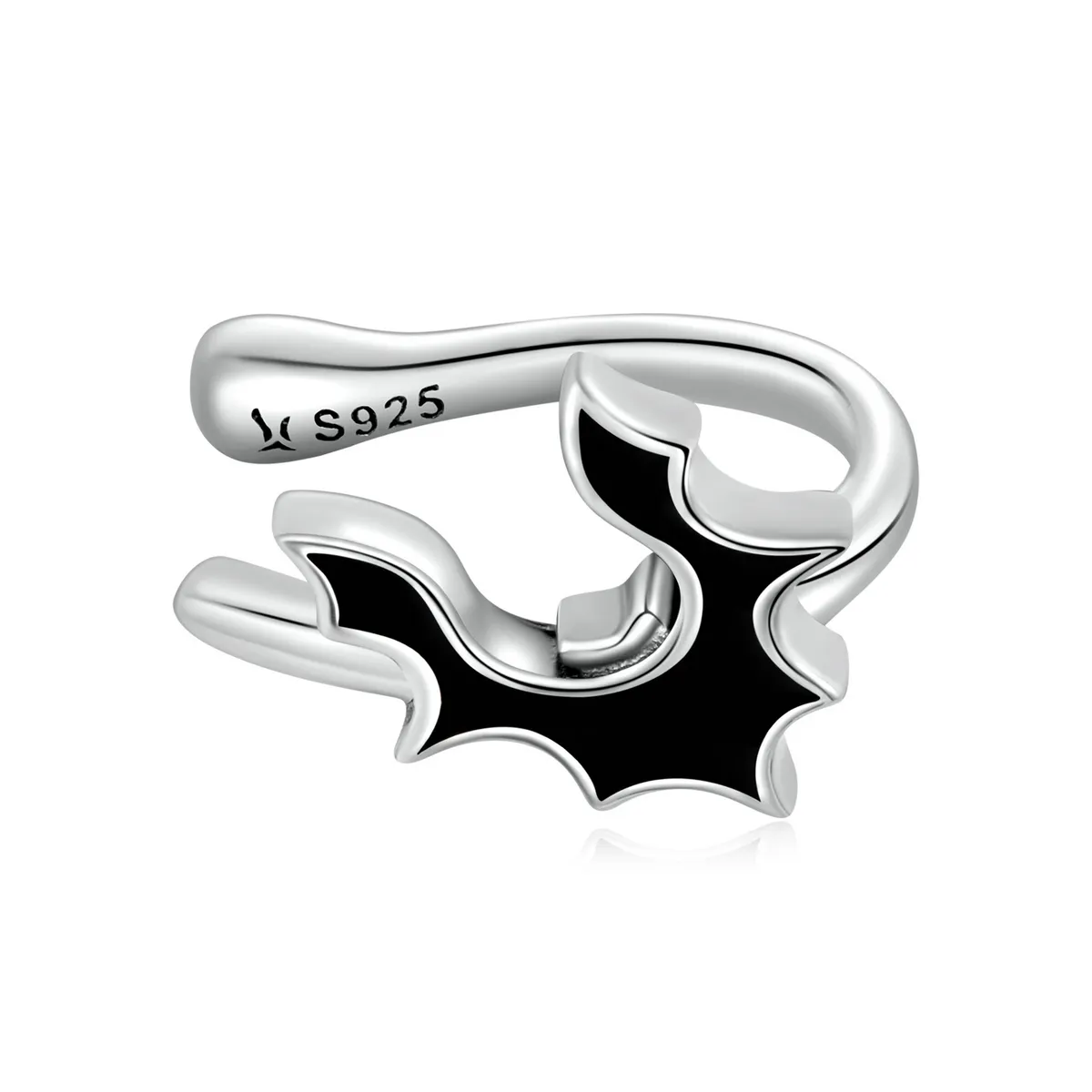 Pandora Style Dark Bat Ear clip - SCE1328