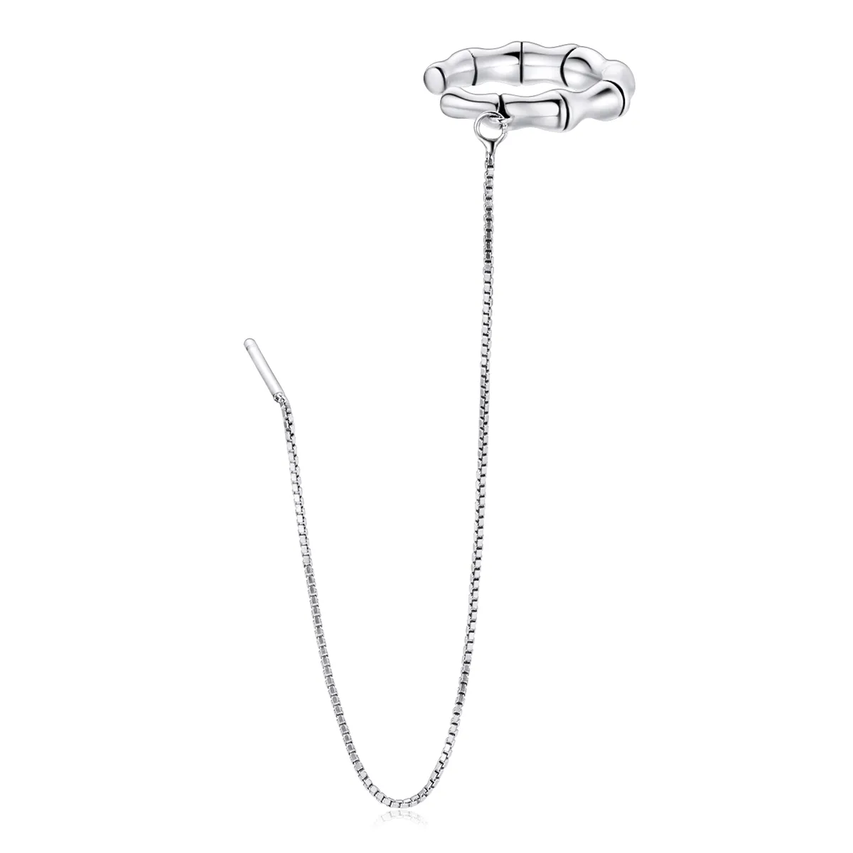 Pandora Style Silver Bamboo Ear clip - BSE511