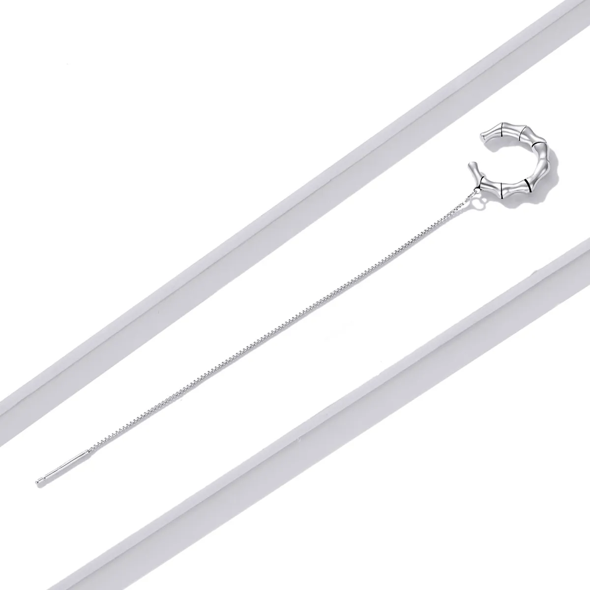 Pandora Style Silver Bamboo Ear clip - BSE511