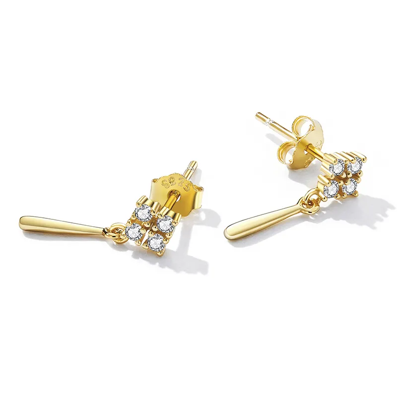 Pandora Style Delicate Hanging Earrings - BSE600-B