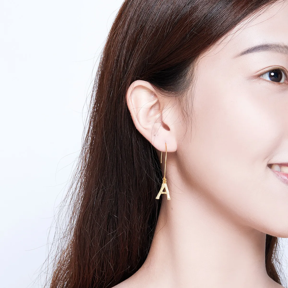 Pandora Style Letter A&S Hanging Earrings - SCE704