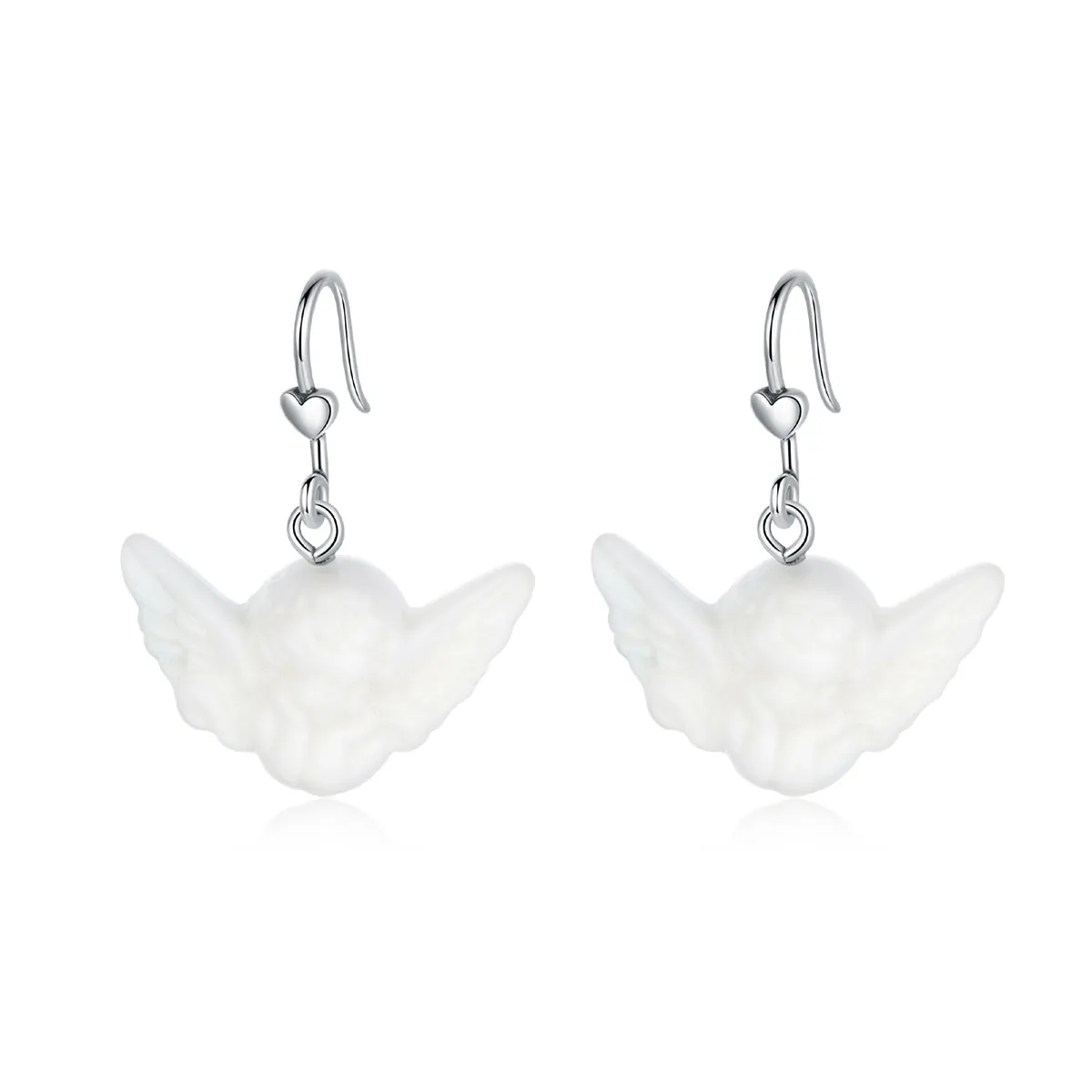 pandora style little angel hanging earrings sce944
