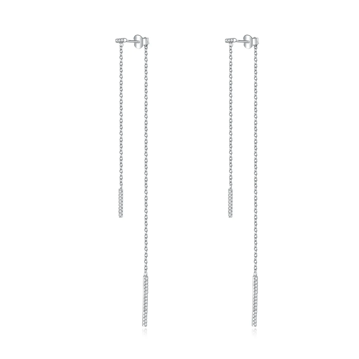 pandora style zircon tears hanging earrings bse186