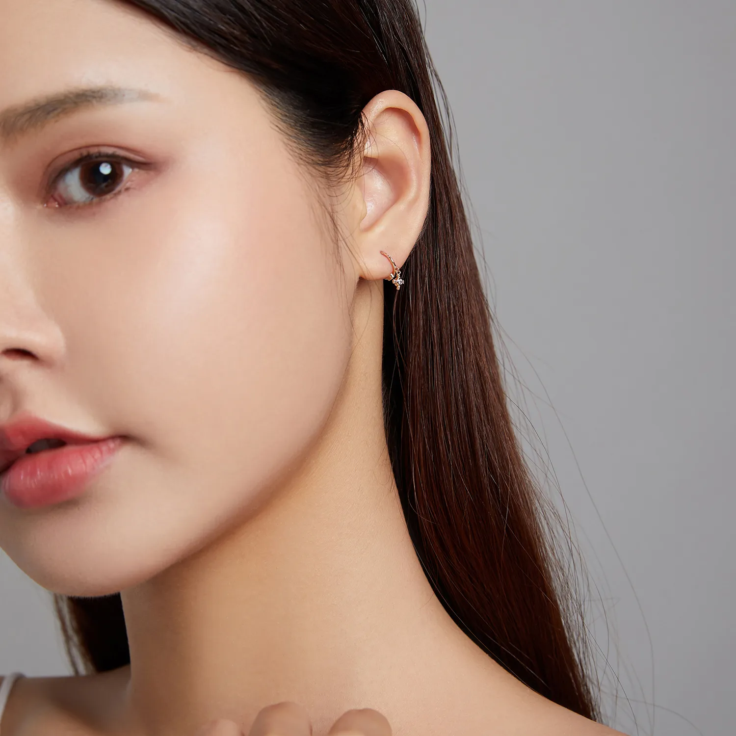 Pandora Style Cross Hoop Earrings - SCE1253