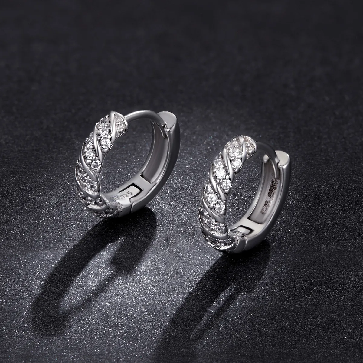 Pandora Style Elegant Woman Hoop Earrings - BSE512