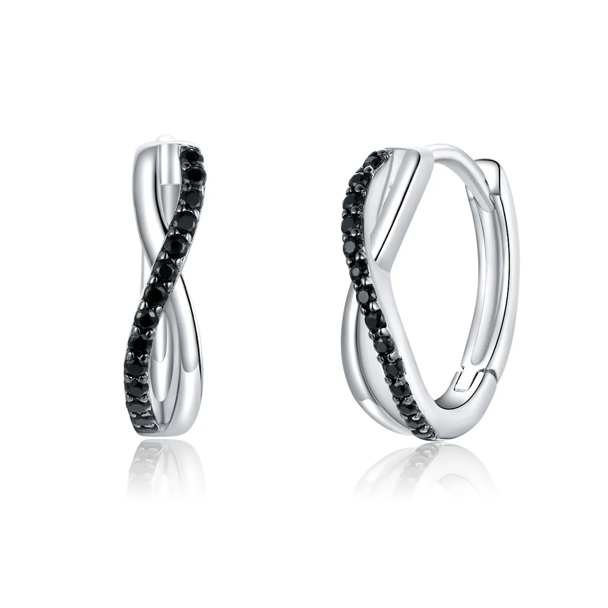 Pandora Style Infinity Symbol Hoop Earrings - BSE399
